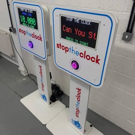 Stop The Clock hire and branded event setup